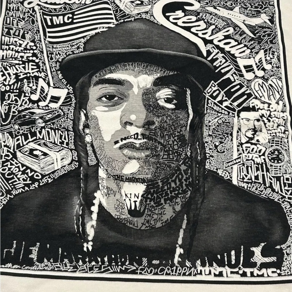 The Marathon Clothing Crenshaw/Nipsey Hussle White Small Short Sleeve New